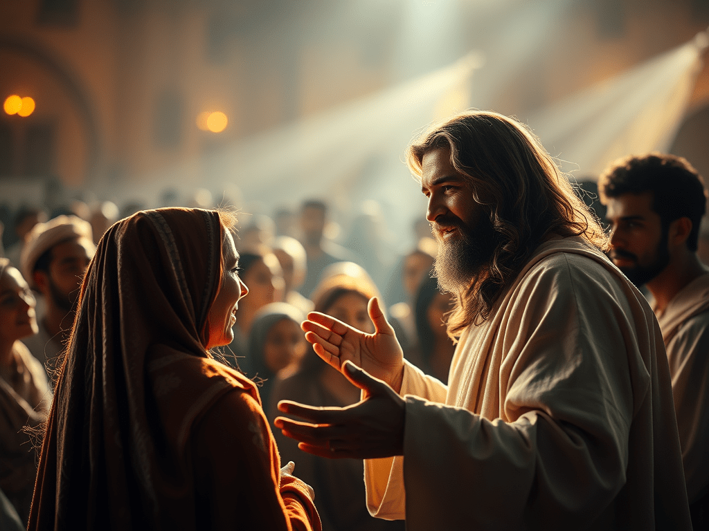 Jeesus opetti naista