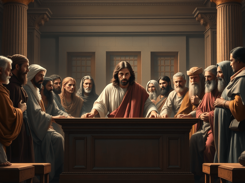 Jeesus vietiin neuvoston&nbsp;eteen