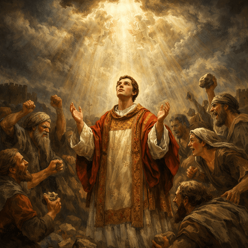 Stefanus näki näyn taivaasta ja hänet&nbsp;kivitettiin