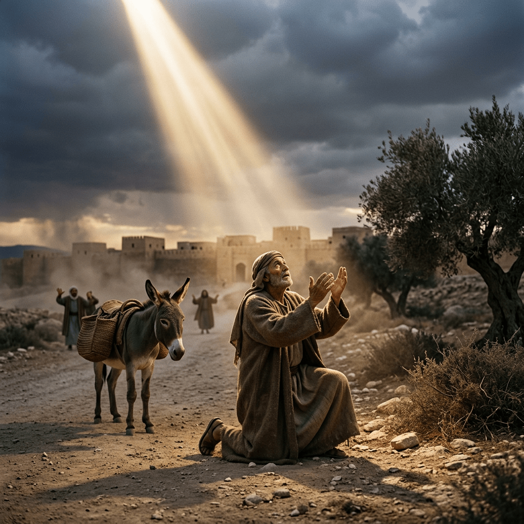 Jeesus ilmestyi Saulukselle Damaskon&nbsp;tiellä