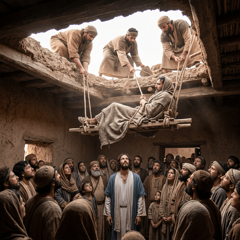 Jeesus paransi halvatun&nbsp;miehen