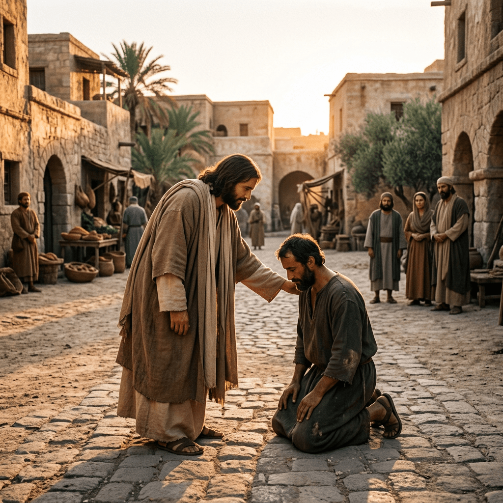 Jeesus paransi pitalisen&nbsp;miehen