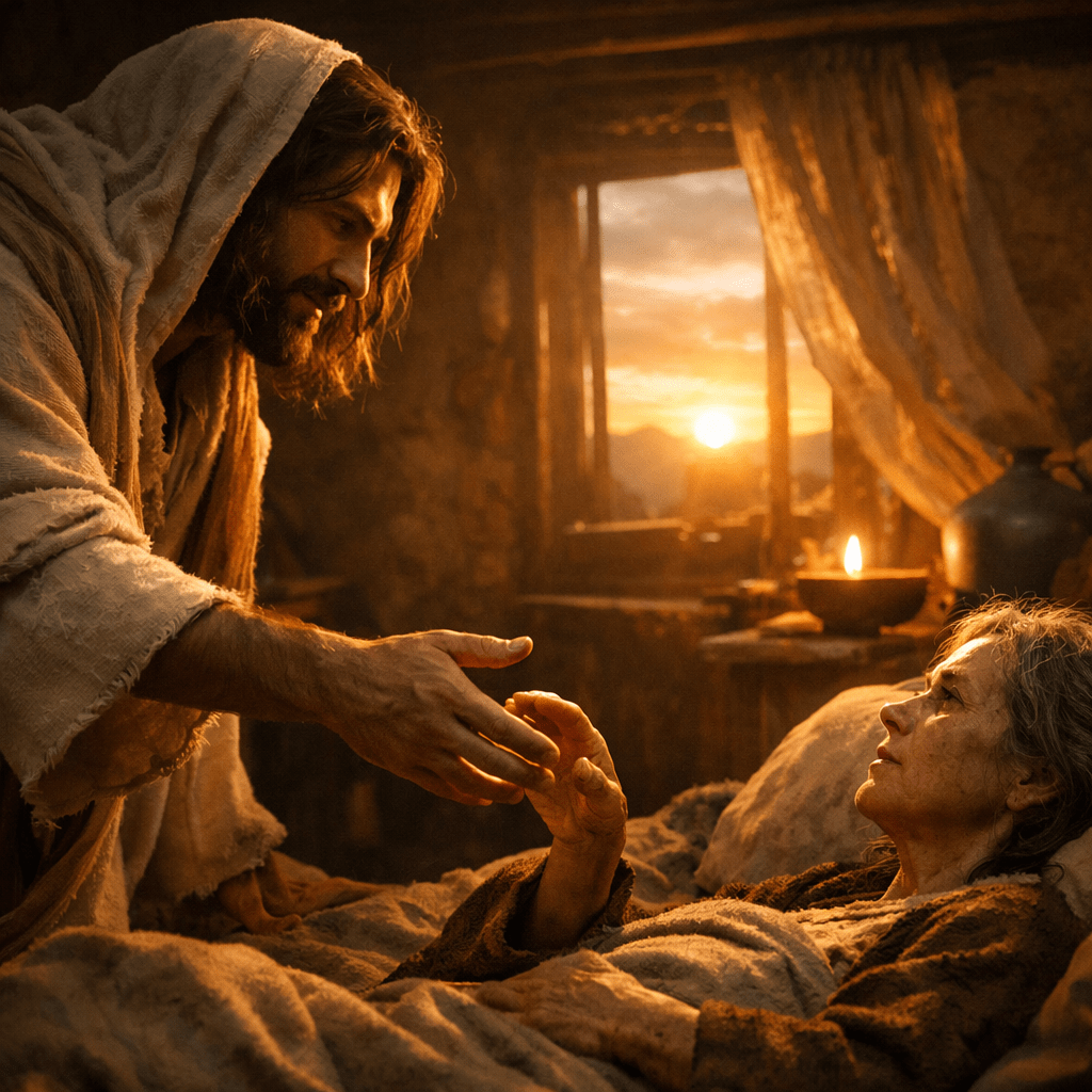 Jeesus paransi Simonin anopin&nbsp;kuumeesta