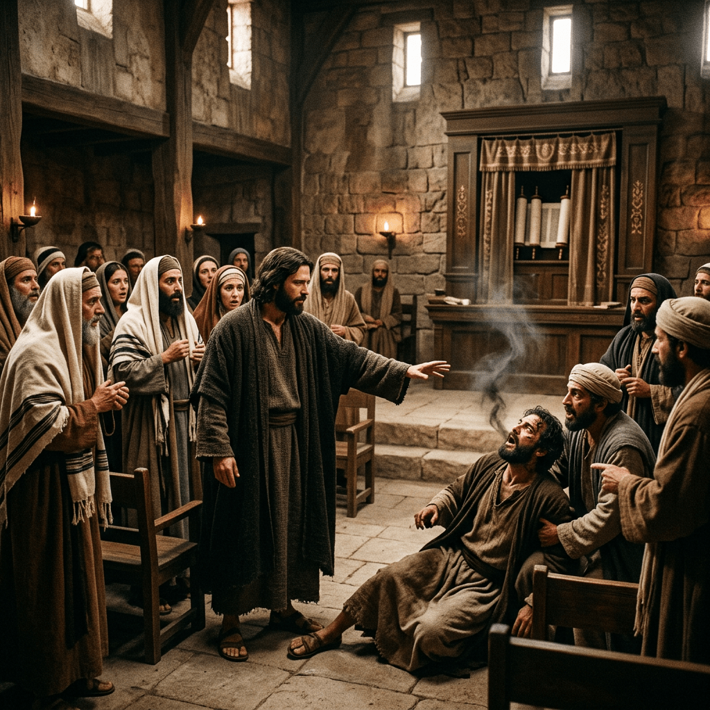 Jeesus ajoi riivaajan ulos&nbsp;miehestä
