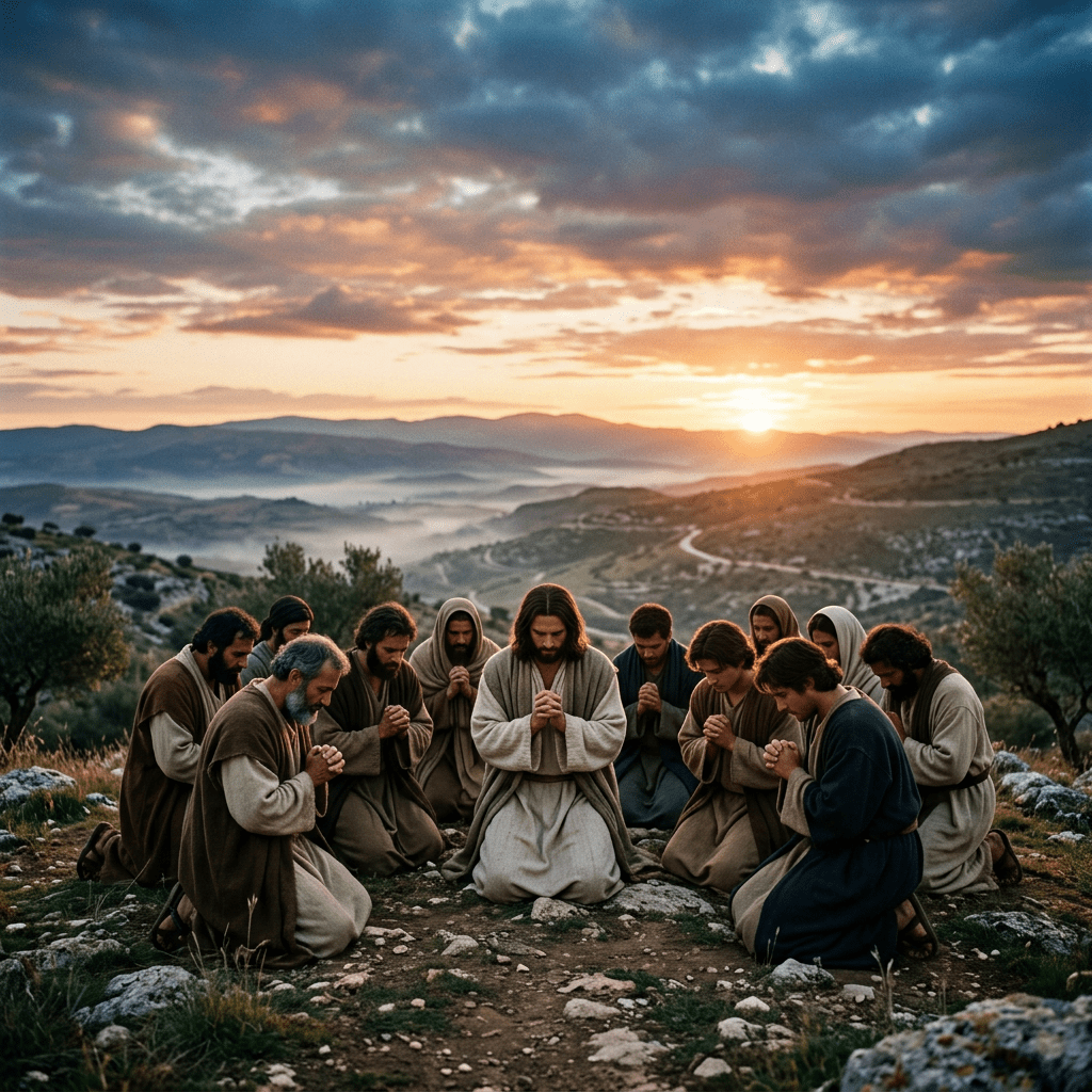 Jeesus opetti rukoilemaan