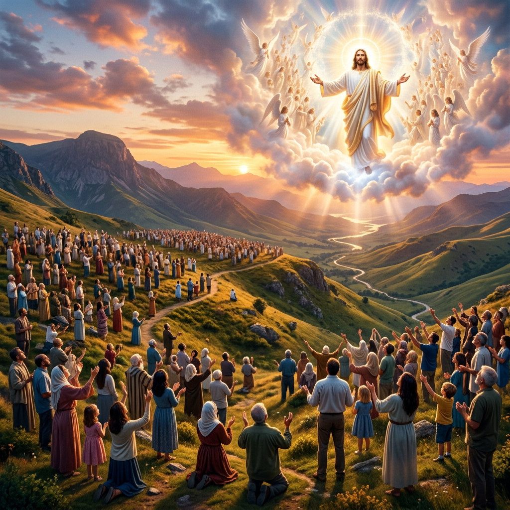Jeesus ilmestyi ylösnousemuksen jälkeen&nbsp;sadoille